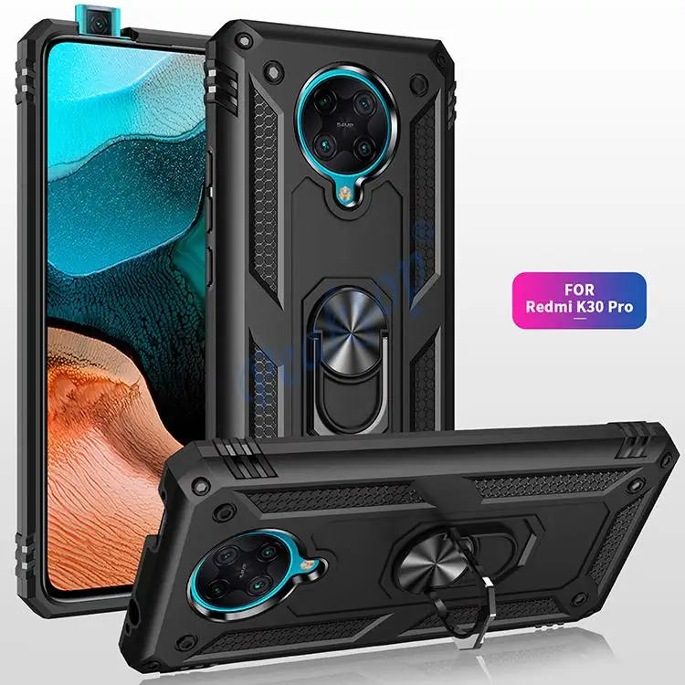 Phone Case For POCO F2 Pro Case Shockproof Armor Rugged Military Protective Car Holder Magnetic Cover