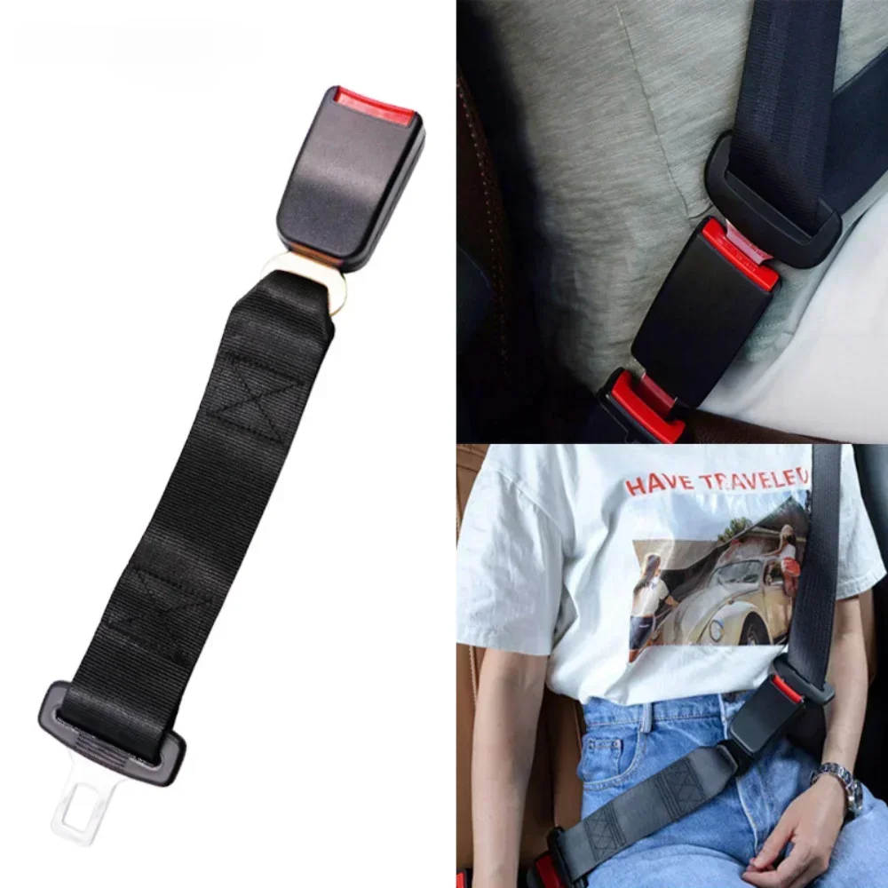Veclumin 36cm universal seat belt car seat for baby fat extender steel car safety belt buckle extension clips car accessories
