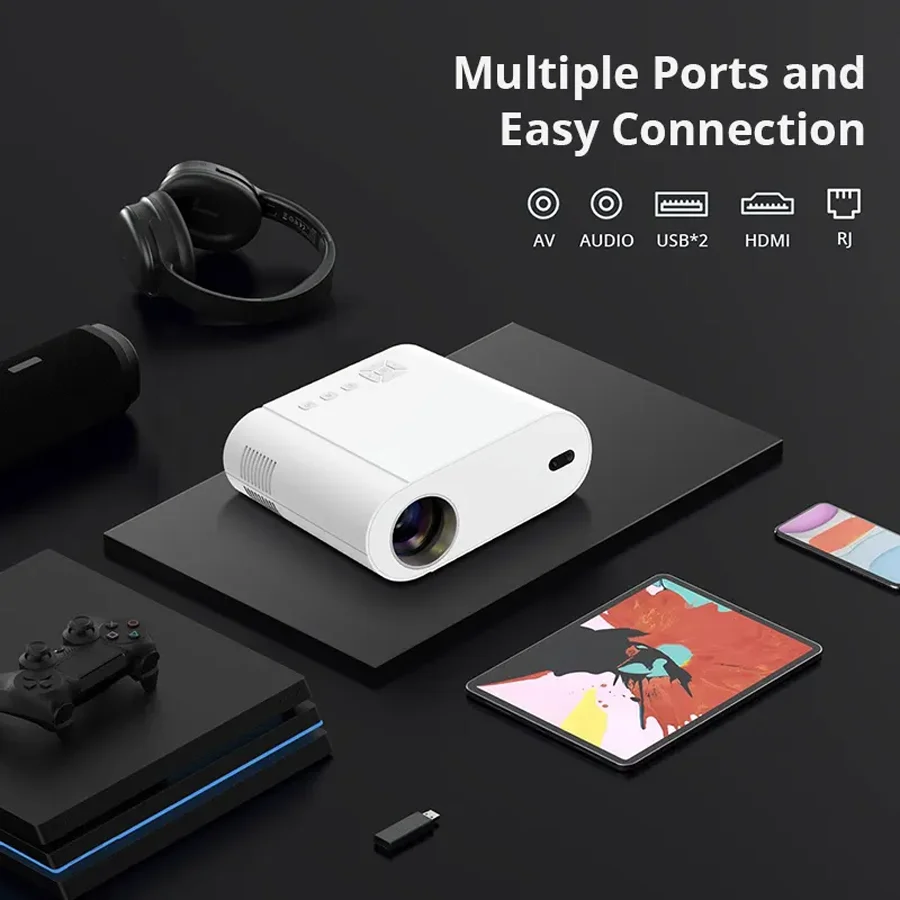 Vivicine L007 Full HD Portable Mini Projector 1920x1080P LED Video Mini Projector LED Projector