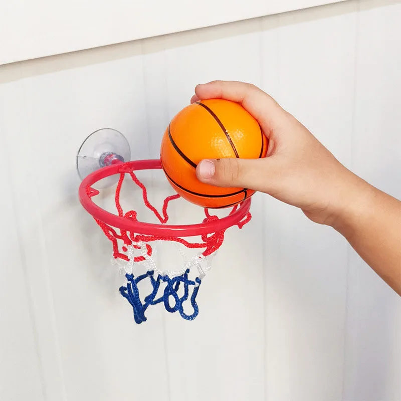 Mini basketball frame indoor small basketball basket hanging wall style non perforated children's home shooting frame 5