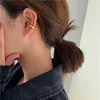 2pcs Stainless Steel Smooth Round Ear Clips Cuff Earrings for Women Ear Bone Earrings Clip On Cartilage Waterproof 1