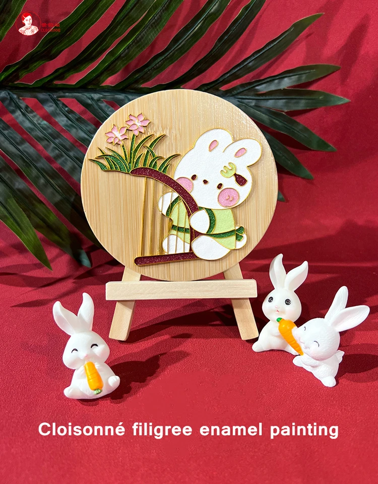 5D Filigree Enamel Diy Material Kit Forbidden City Spring Cloisonne Stress  Relief Decorative Painting Cat Desktop Ornaments