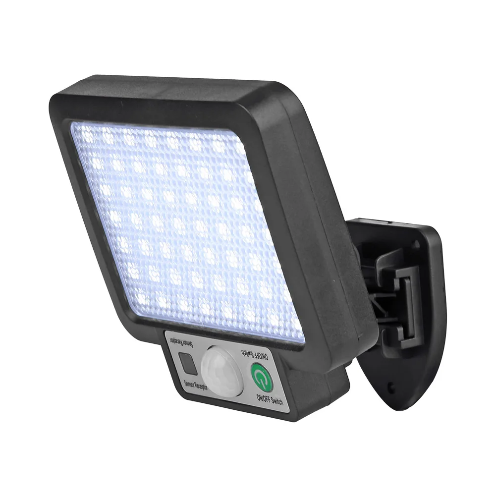 리모컨 LED COB 태양광 장식, 인체 적외선 모션 센서 벽 기둥, 거리 현관 램프