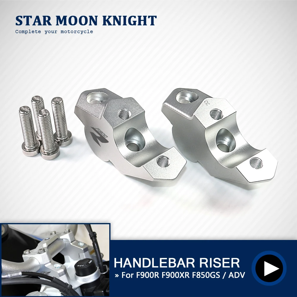 Motorcycle-Accessories-Handlebar-Riser-Drag-Handle-Bar-Clamp-Extend ...