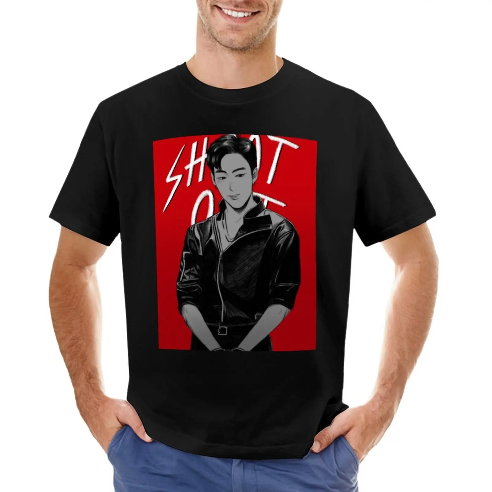 

Shownu T-Shirt aesthetic clothes plus size t shirts sports fan t-shirts funny t shirt mens t shirts pack