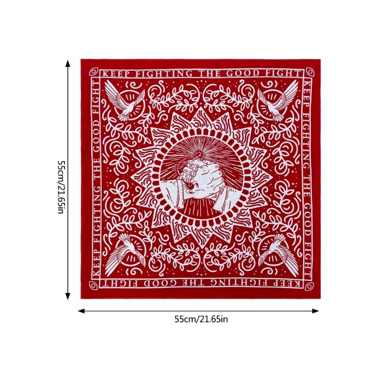 Breathable Headscarf Kerchiefs Creative Print Bandana for Adult N7YD 6