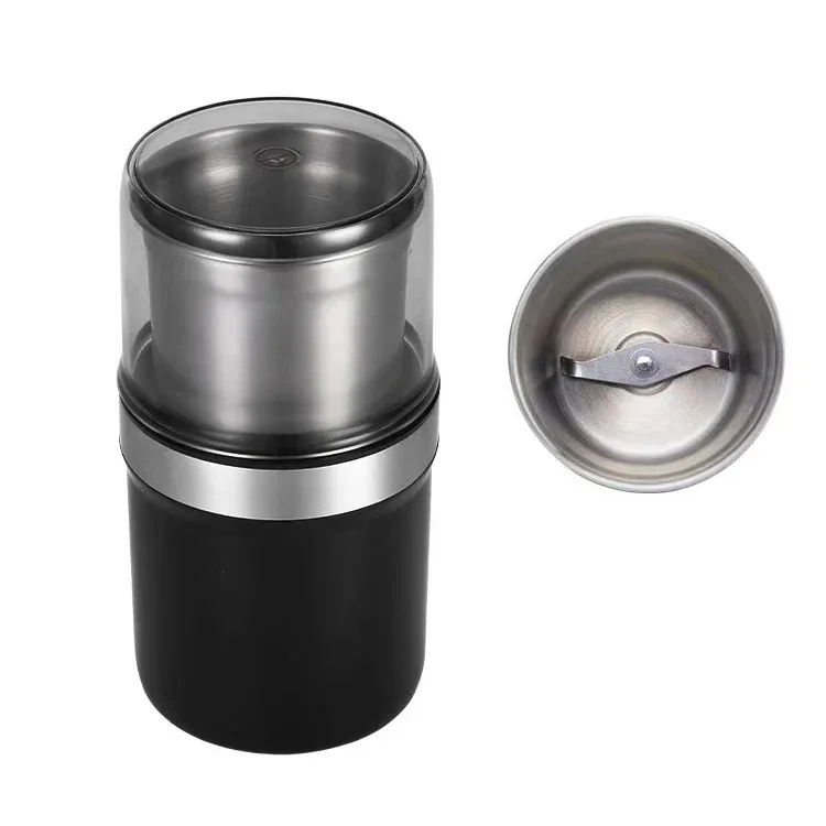Electric Coffee Grinder Spice Herb Grinder with 1 stainless steel blade removable, 200W motor efficient grinding, for vanil