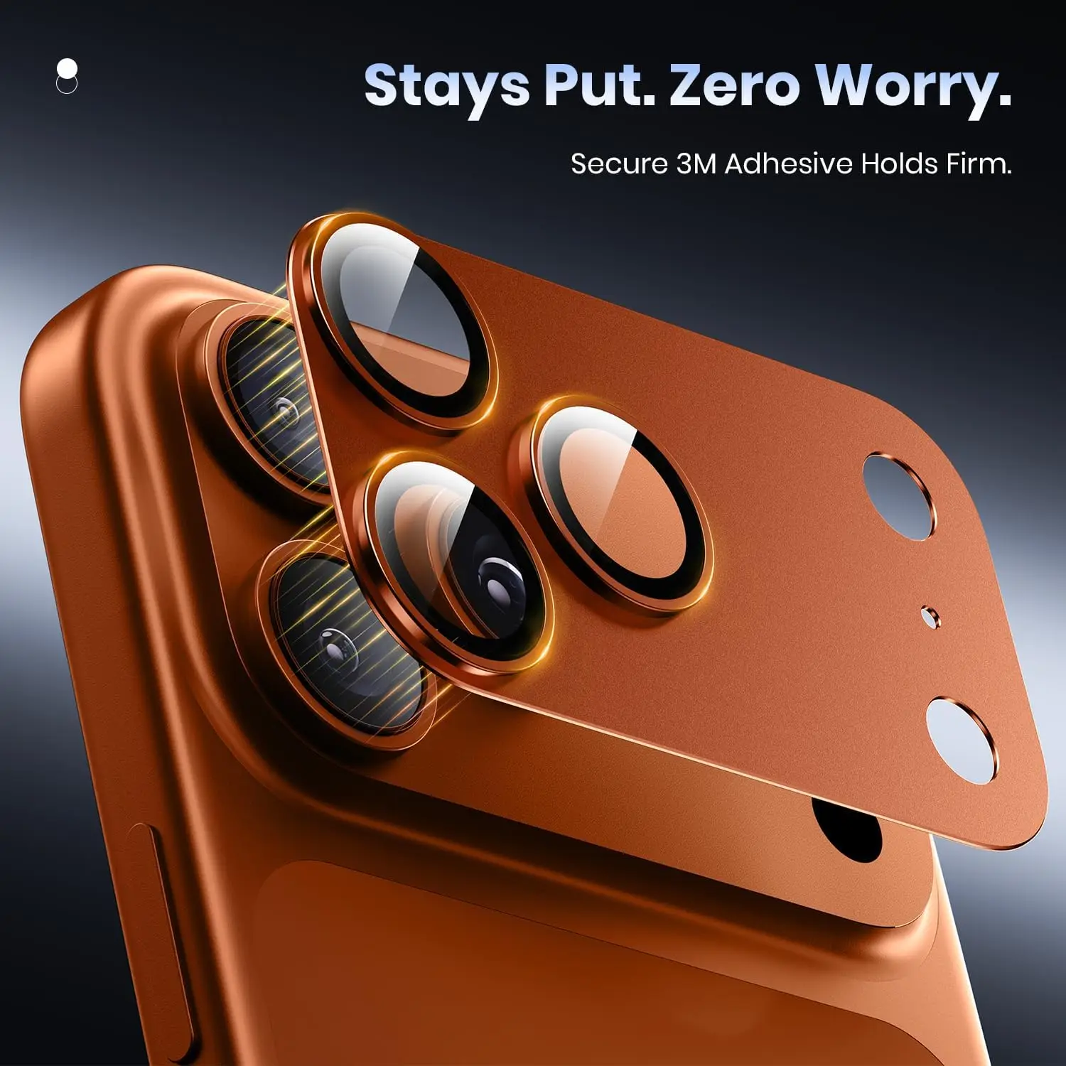 Vibrant Orange Camera Lens Protector Cover - Premium Phone Accessory & Protection Case
