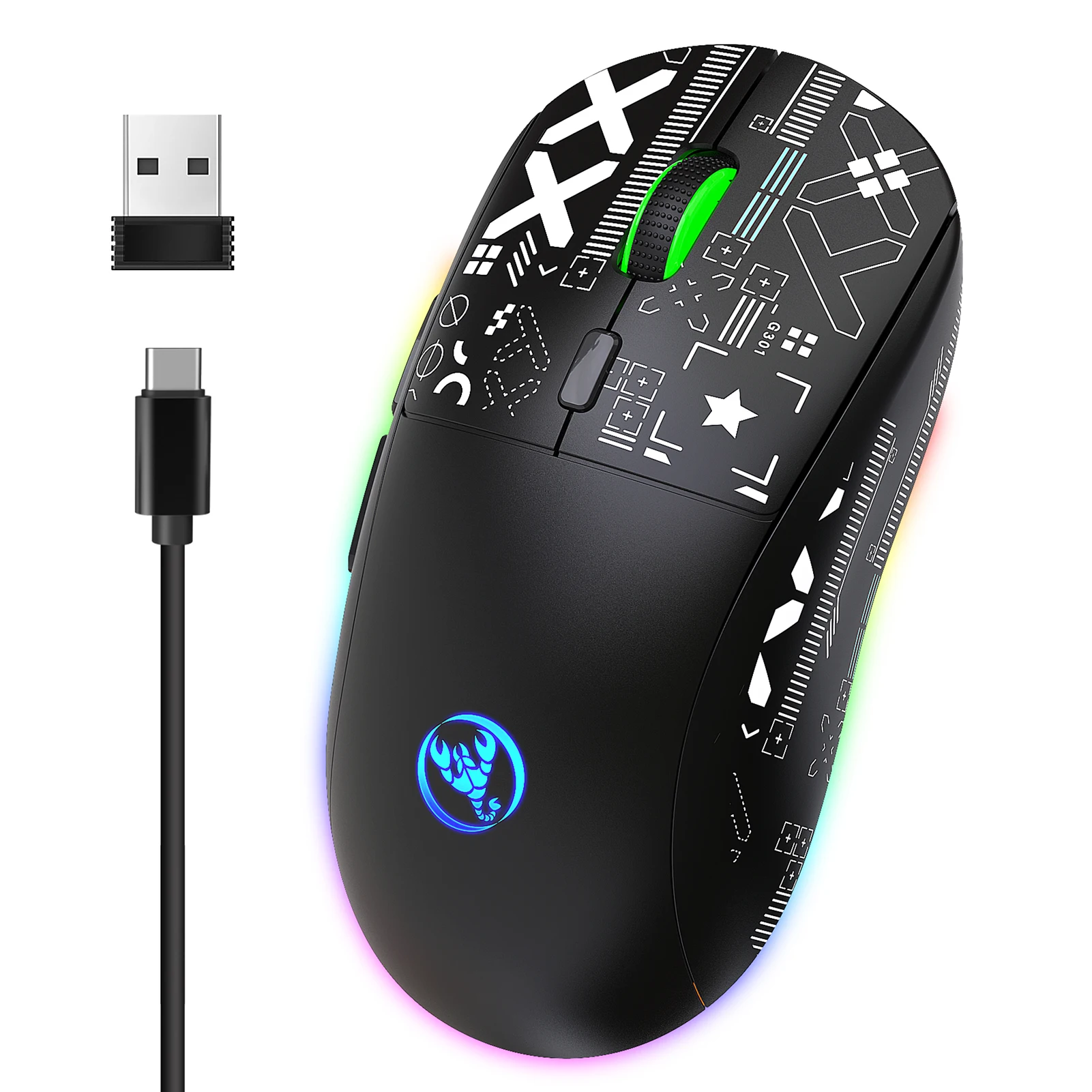 Best Glorious Mouse|glorious T90 Gaming Mouse - 3600dpi, 10