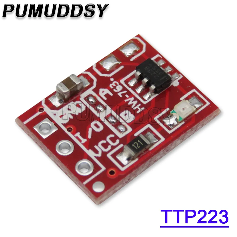 Цифровой сенсорный переключатель TTP223/TTP223B/TTP224/TTP226/TTP229, сенсорный цифровой 1/4/8/16 канальный модуль конденсатора с микросенсорной клавишей