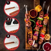 Moule à Kebab en plastique, presse à Kabob, brochette de viande pour Barbecue, outil manuel de fabrication de Kebab, Gadget de Barbecue, moule à presse à Kebab en plastique 5