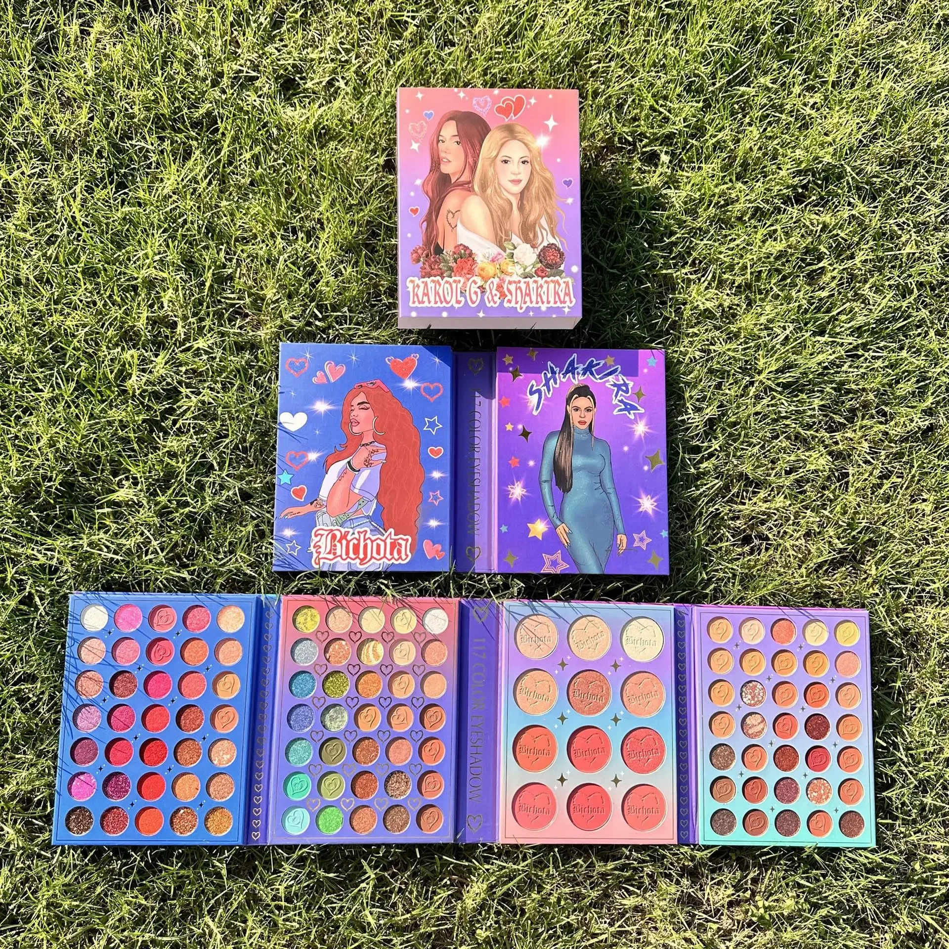 

Shakira 117 Color Pearlescent Matte Blend Eyeshadow Palette Makeup Eye Glitter Long-lasting Waterproof Contour Palette Beauty