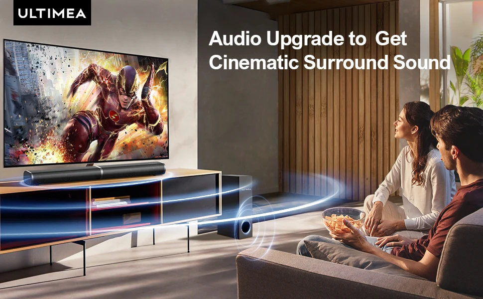 ULTIMEA 190W TV Soundbar Home Theater Sound System Bluetooth