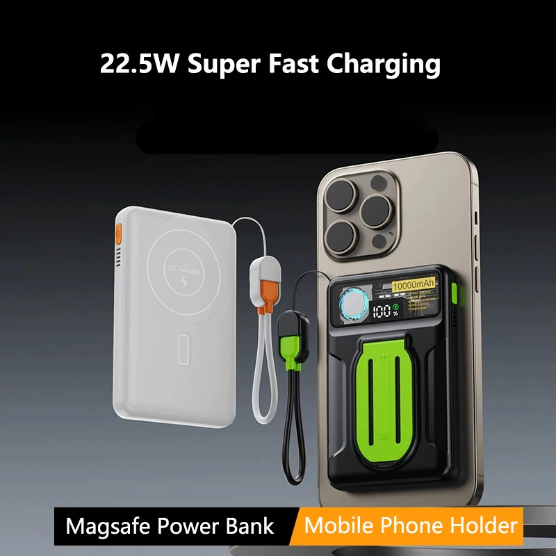 スマホアクセサリー Wireless Powerbank 10,000mAh 10000mAh Power Bank Magnetic Battery Pack Wireless Charger