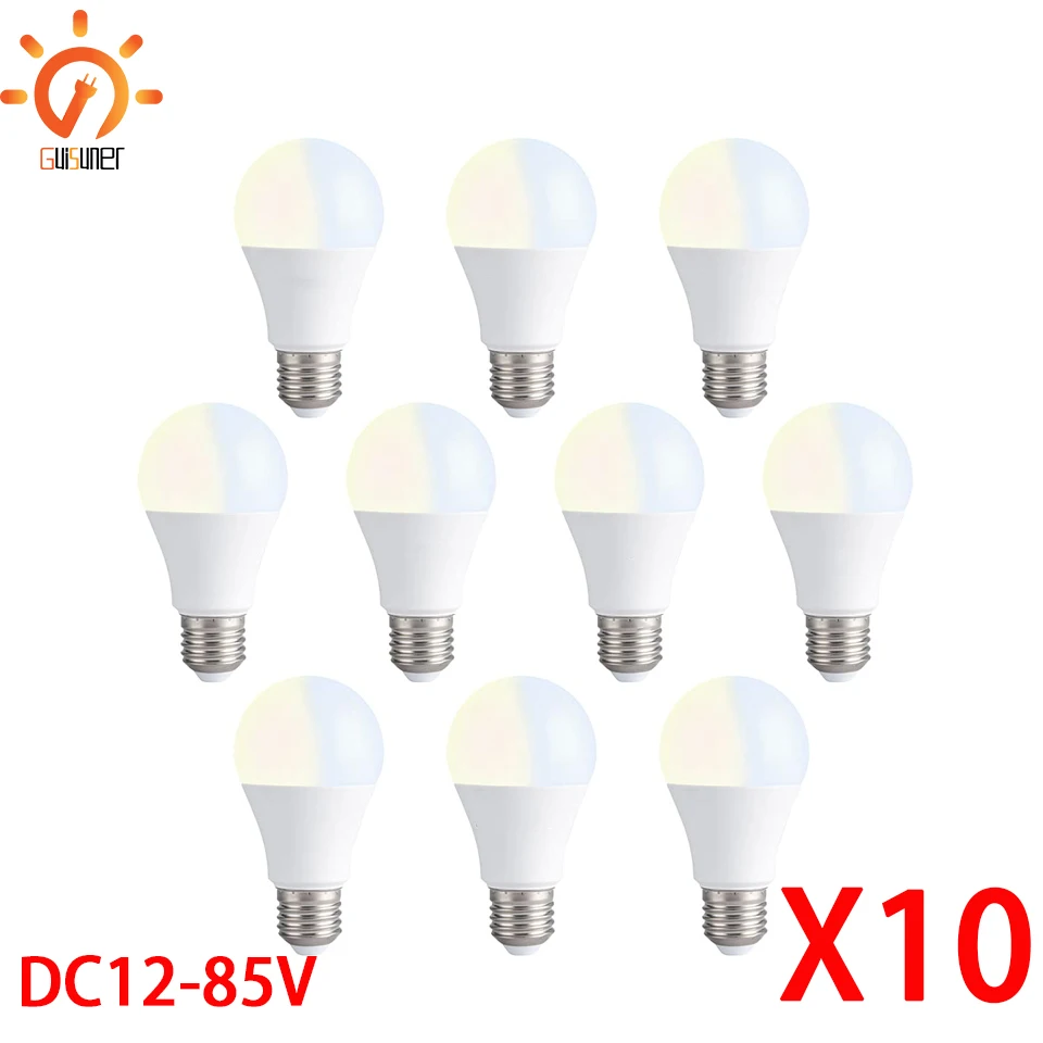 12V-85V LED Bulb Lamps E27 AC220V 120V 110V DC12V 24V 36V 85V 3W 6W 9W ...