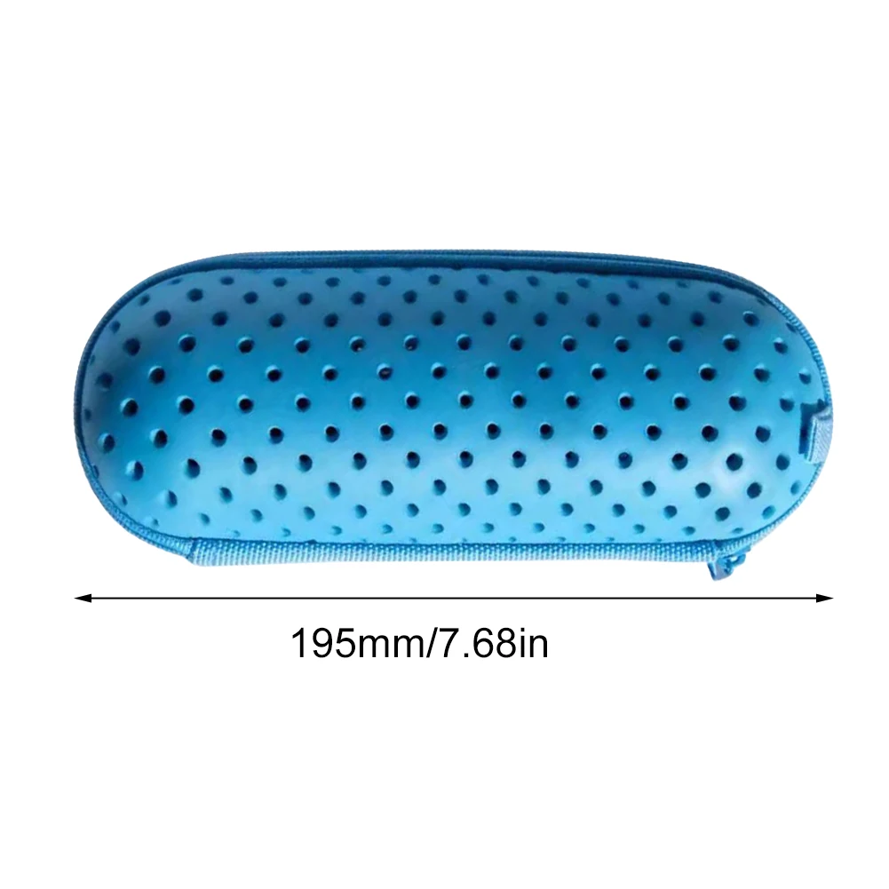 Swim Goggle Case Swimming Goggles Protection Box with Clip & Drain Holes Zipper Eyeglasses Case Lightweight for Men Women Kids