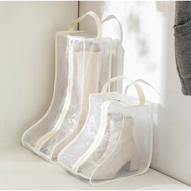 

Dustproof Waterproof Boots Storage Bag Portable Shoes Organizer Zipper Pouch Travel Shoes Protection Holder Bag Closet Organizer