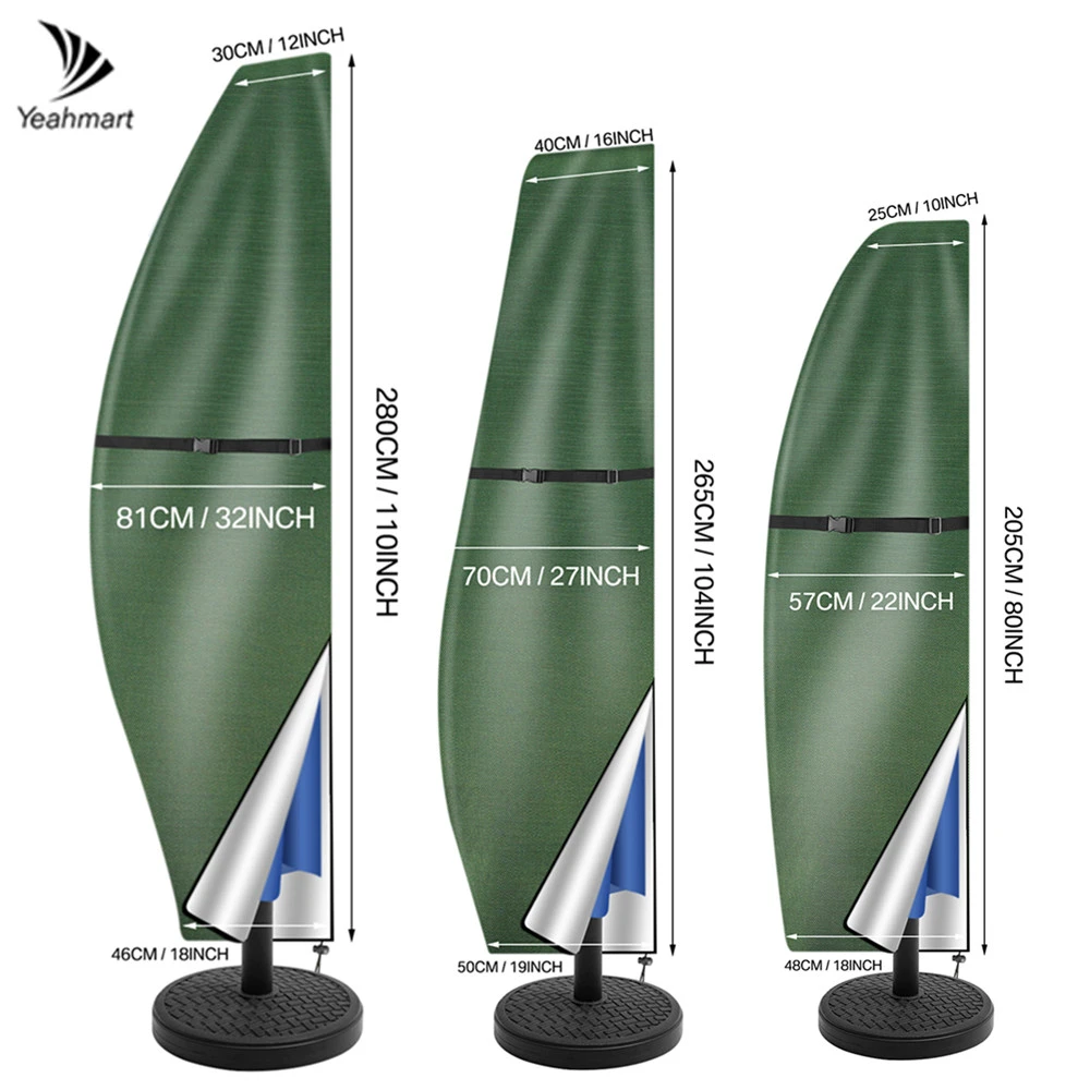 Banana Umbrella Cover 210D Oxford Fabric Waterproof Patio Umbrella