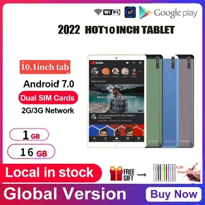 10.1'' Google Player P30 Android 7.0 Phone Call 3G Tablet PC Quad Core 1G RAM 16GB ROM MTK6592 ARM Cortex A7 1280*800IPS Netbook