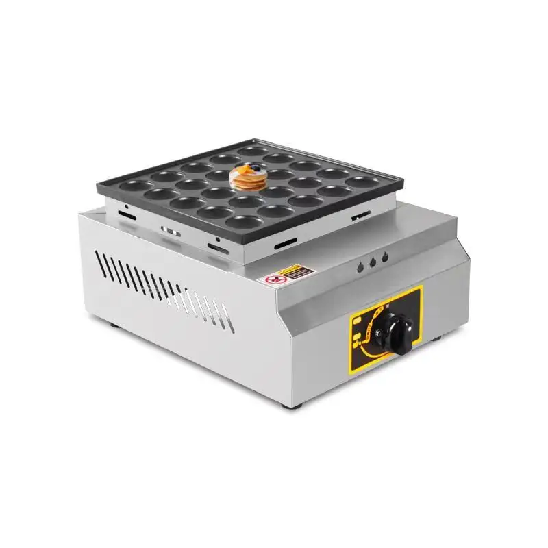Gas Commerciale 25 Fori Olandese Poffertjes Grill Mini Pancake Machine Electric Pancake Maker