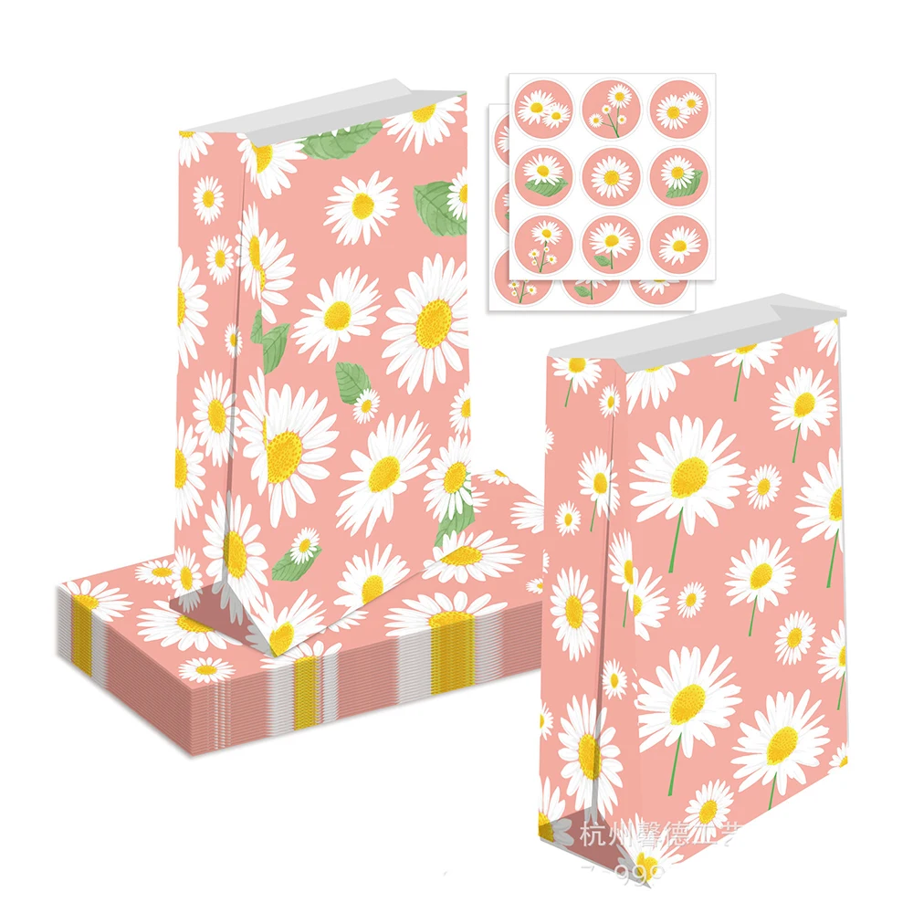 Little Daisy Theme Party Sacos De Papel,