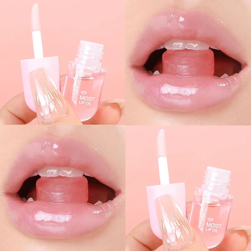 

Mirror Water Pink Lip Gloss Waterproof Moisturizing Lasting Hydrating Reduce Lips Lines Lip Oil Plump Lips Care Makeup Cosmetics