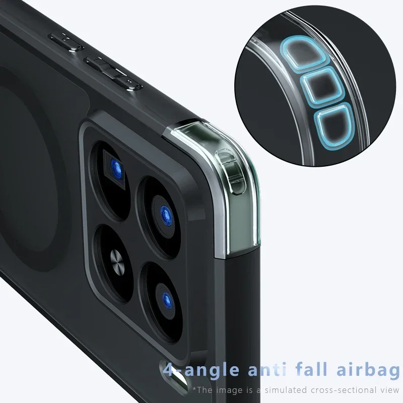 Magnetic Matte Acrylic Bumper Case - Durable and Stylish Protection