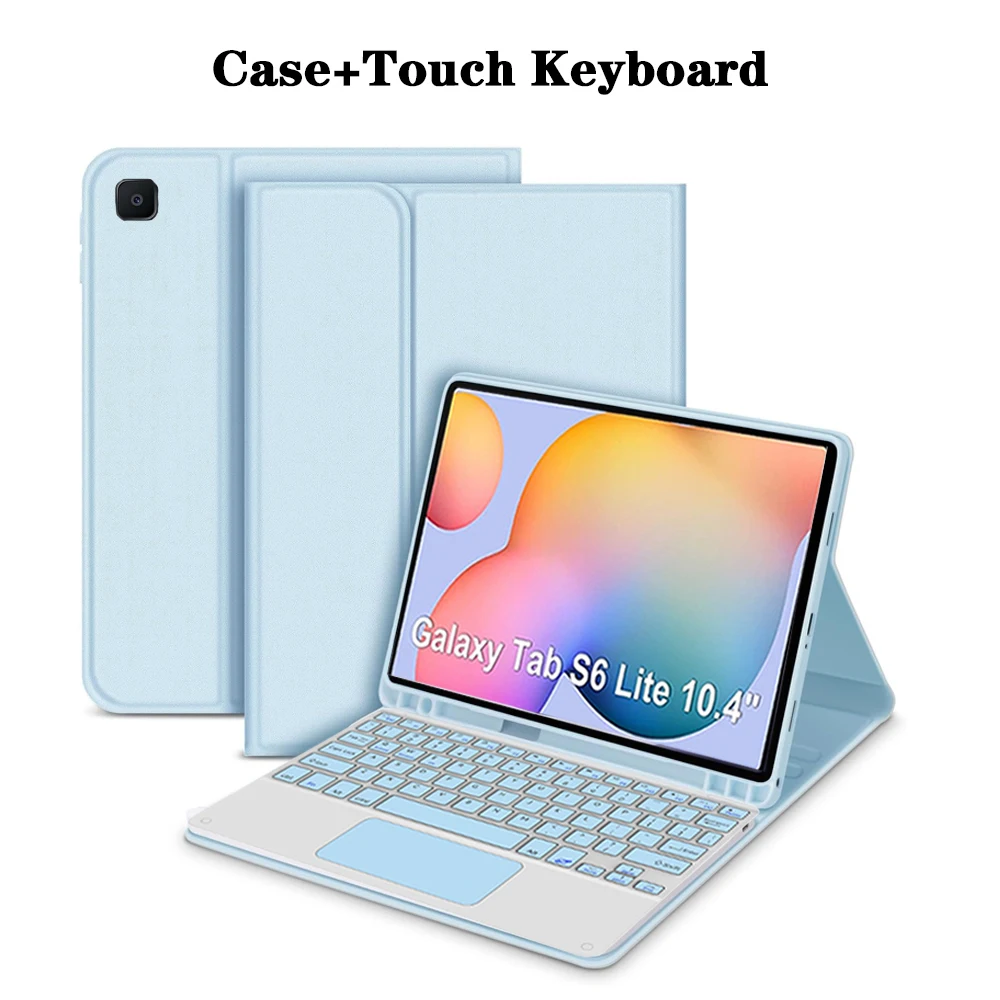 Premium Tablet Case and Keyboard Cover with Pencil Holder, 10.4-Inch