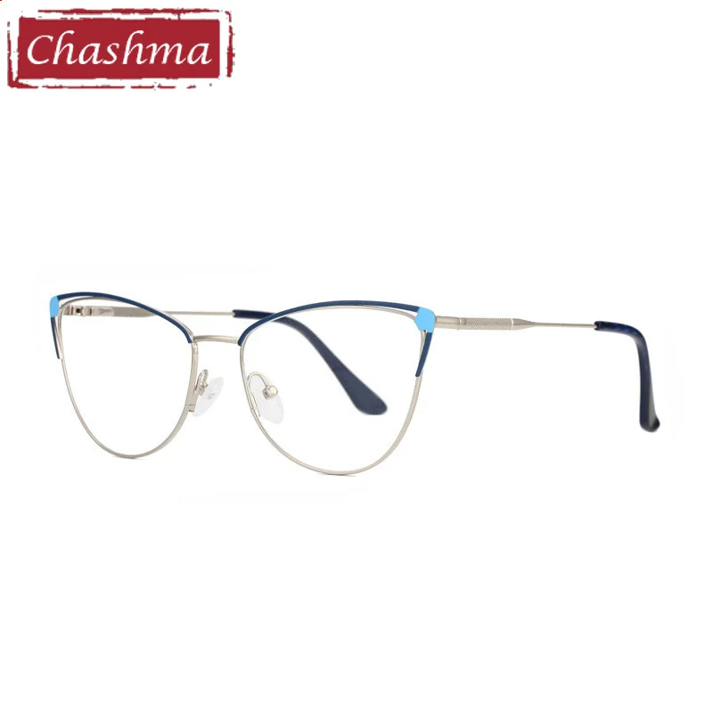 

Chashma Cat Eye Optical Eyewear Spring Hinge Women Elegant Prescription Glass Frame Anti Blue Ray Crystal Fashion Spectacle