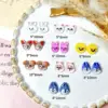 Random Mixed 3D Resin Luminous Rabbit Nail Charms Cute Cartoon Dog Rabbit Chicken Nail Art Decorations Phone Case Accessories 3