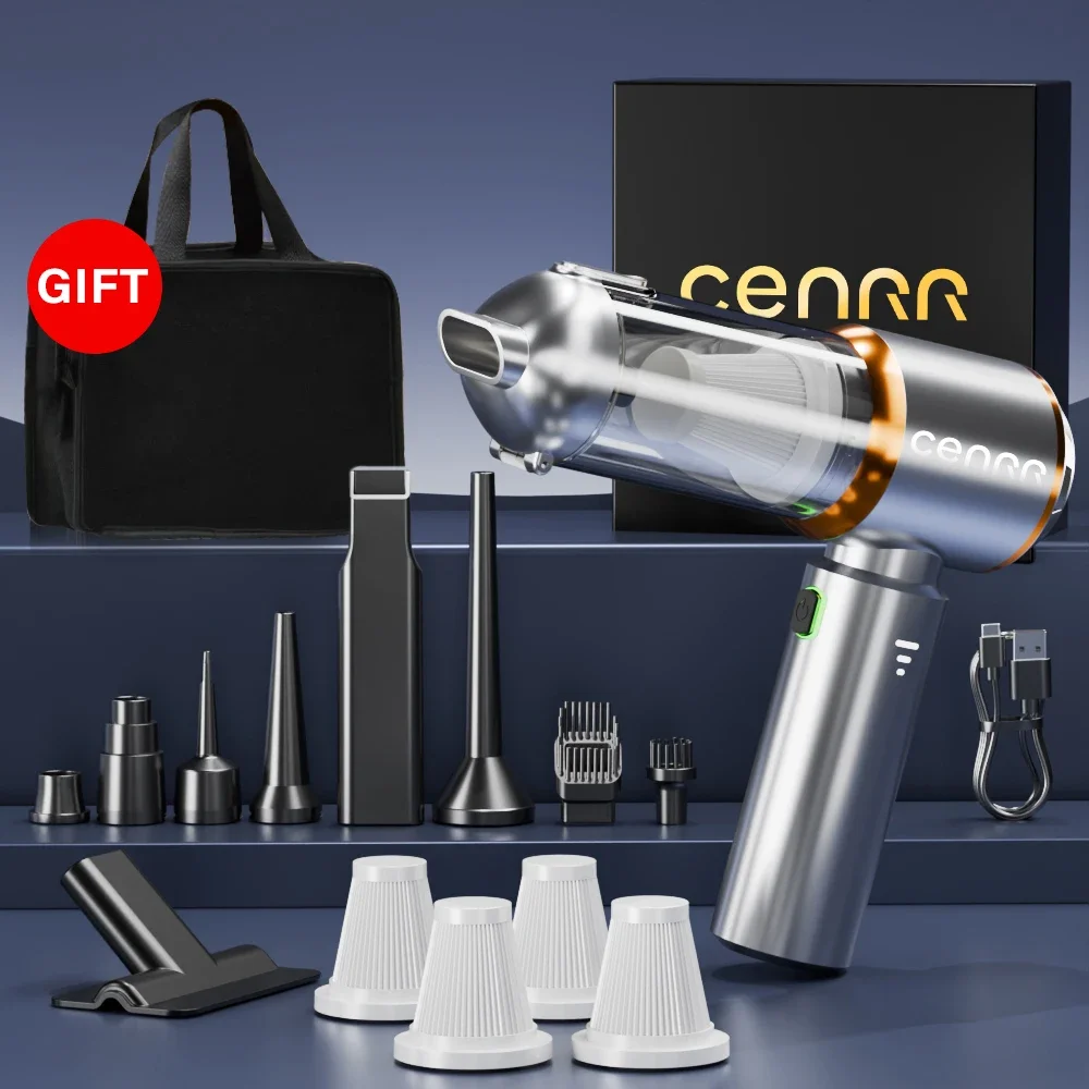 CENRR 2025 مكنسة كهربائية جديدة للسيارة قوية صغيرة...