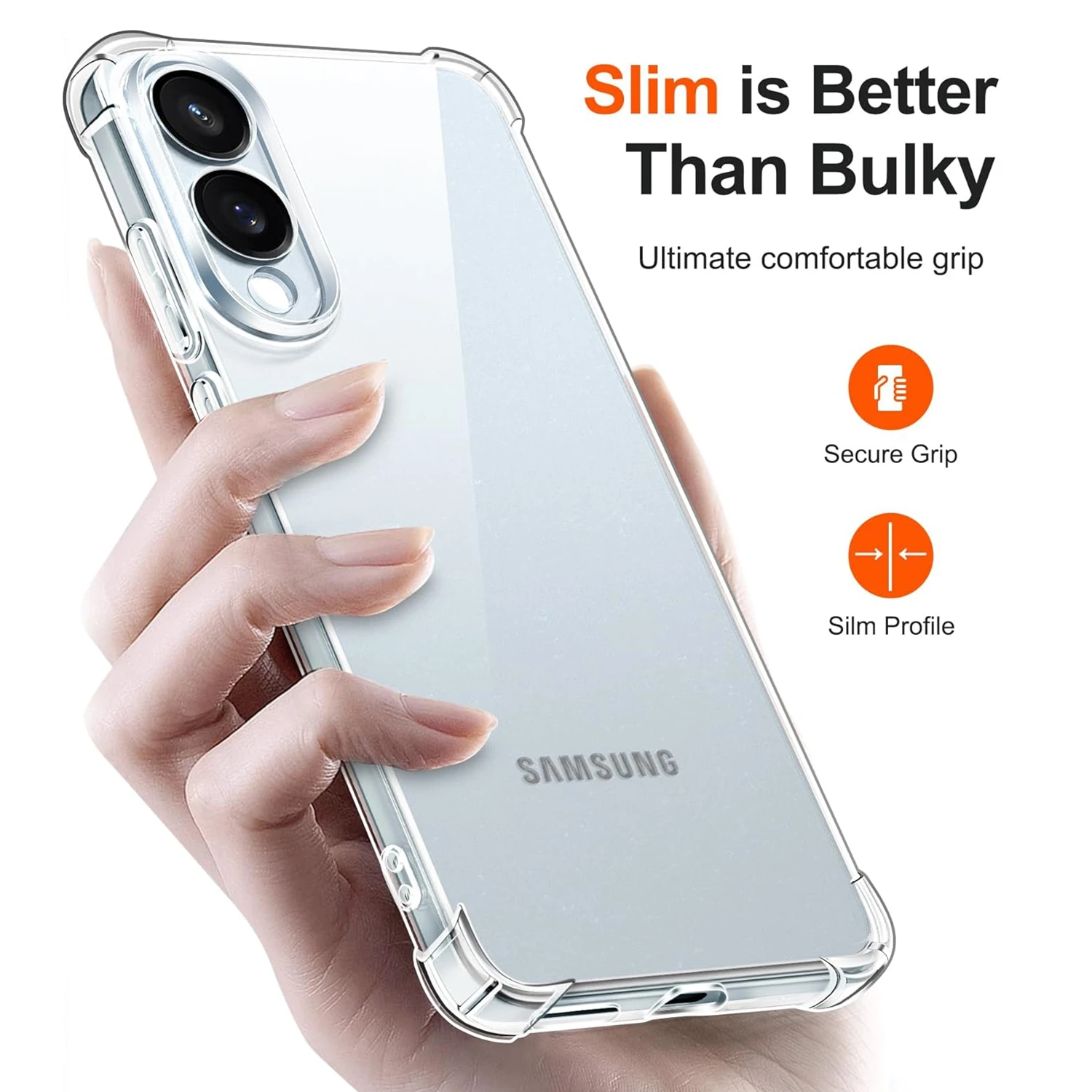Transparent TPU Shockproof Protective Case with Reinforced Corners