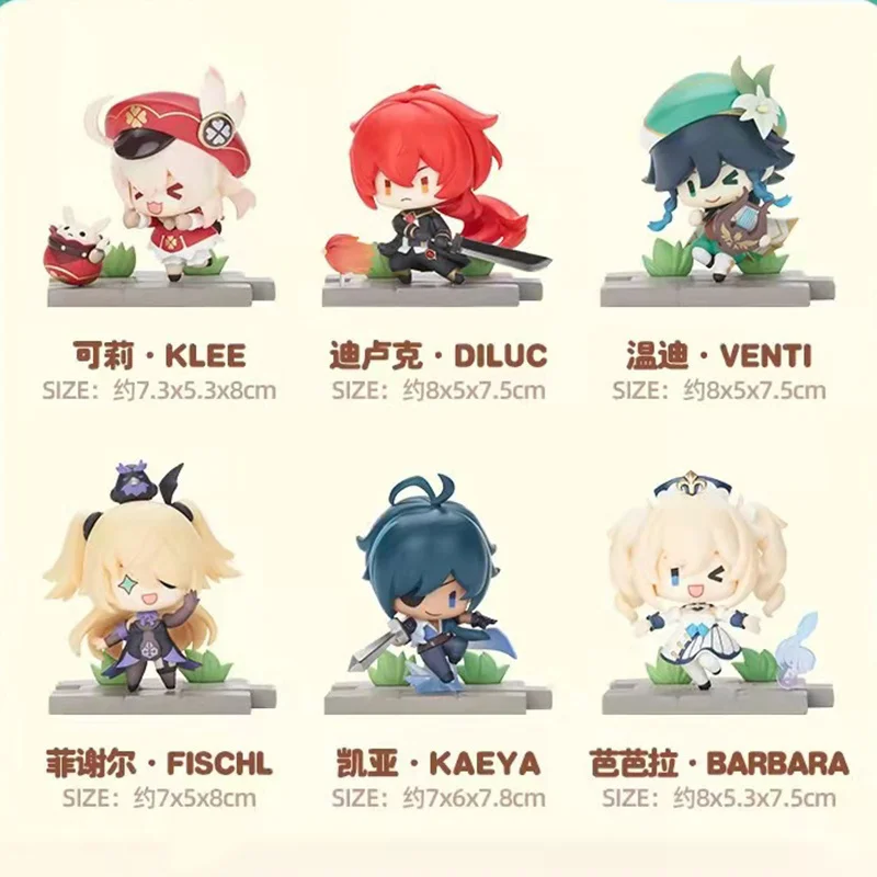 Genshin Girl-Personaje De Accion De Battlefield, Caja Ciega Kawaii, Caja Misteriosa, Adivinacion