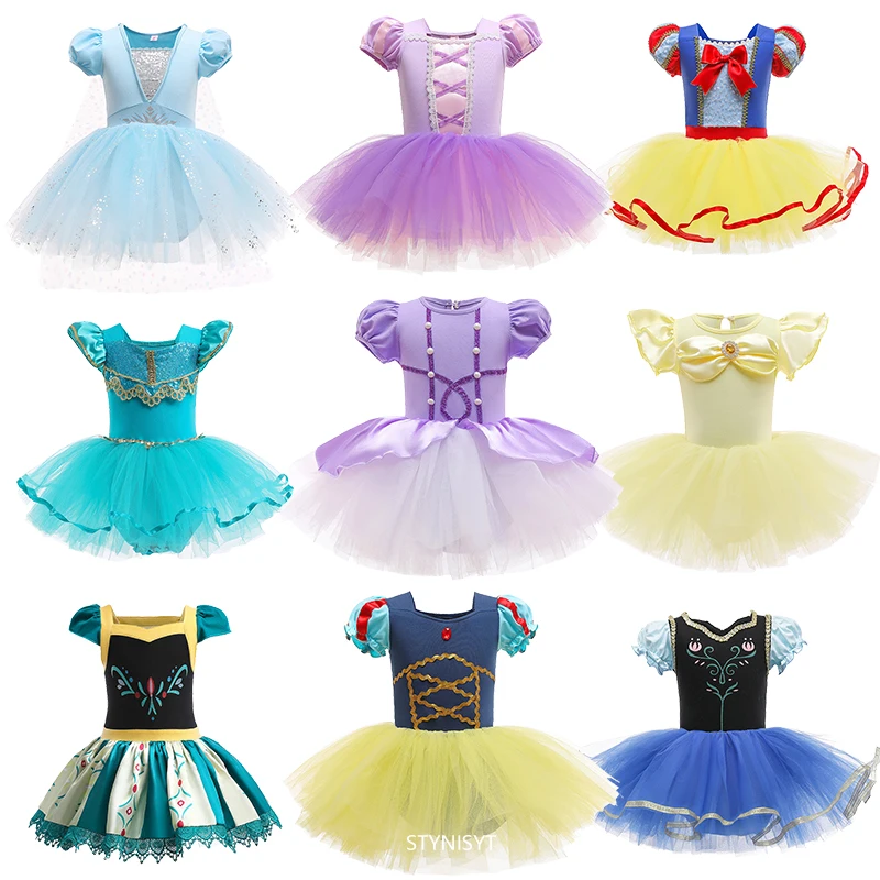 

Fancy Fairy Baby Romper 3-8Year Birthday Tutu Dress Lace Christening Baptism Elsa Ariel Belle Rapunzel Princess Costume