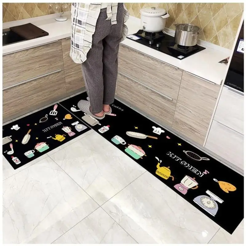 (Last Day Promotion – 50% Off!!!)🔥2024 Latest 3d Kitchen Printed Non-slip Carpet