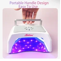 IBelieve 72w Fast Dry Nail Lamp Cooling Fan Manicure Light High End Salon Polish Machine Cordless Heat Dissipation UV Lampara 1