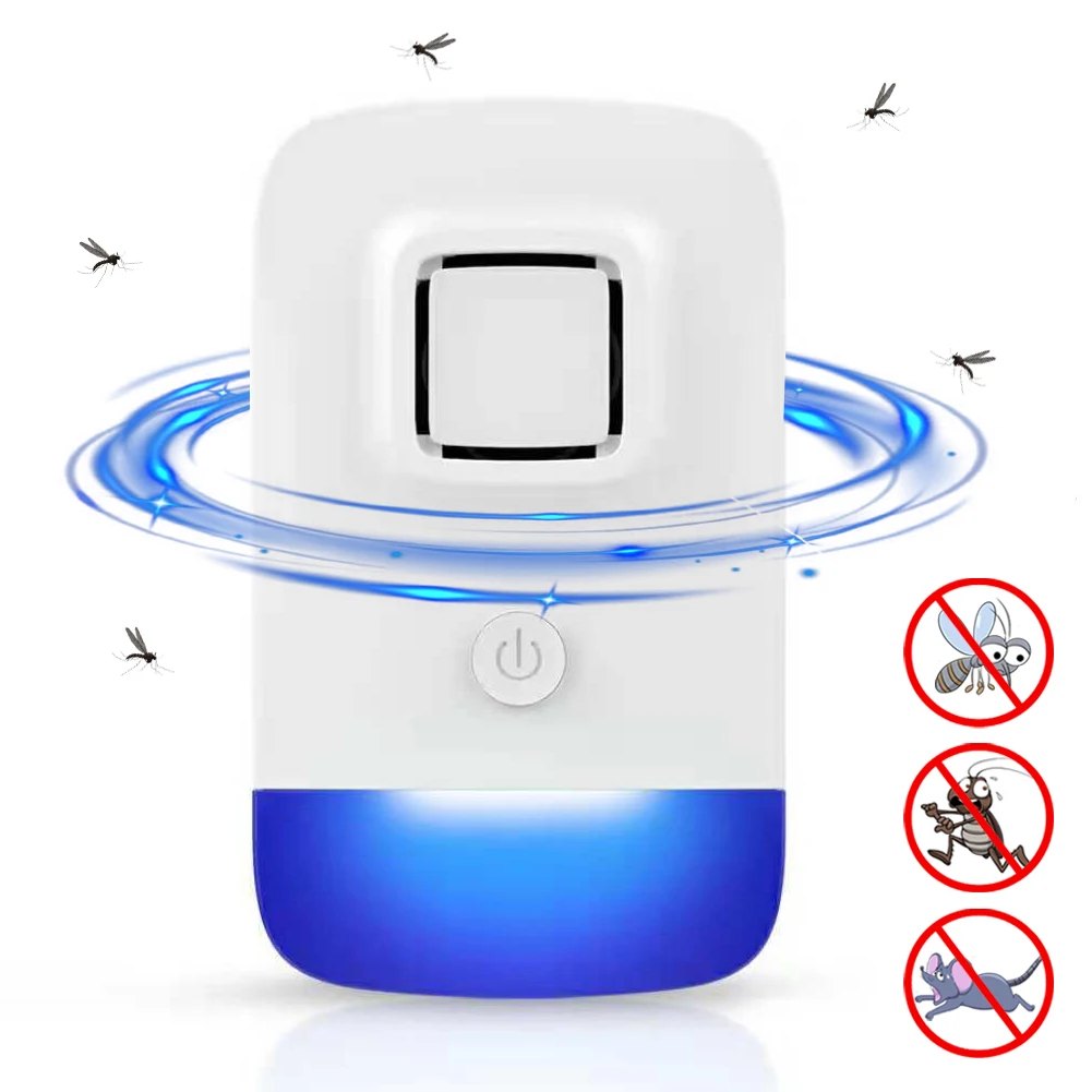 Mosquito Repeller with Night Light Electronic Inspect Repellen Ultrasonic Cockroach Repellent Insect Pest Mouse Insect Repeller