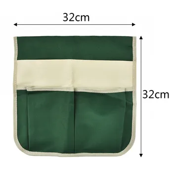 Portable Multiple Pockets Tool Bag Polyester Fabric Kneeler Organization Storage Bag For Garden Tools Seeds Fertilizers 31*31cm 2
