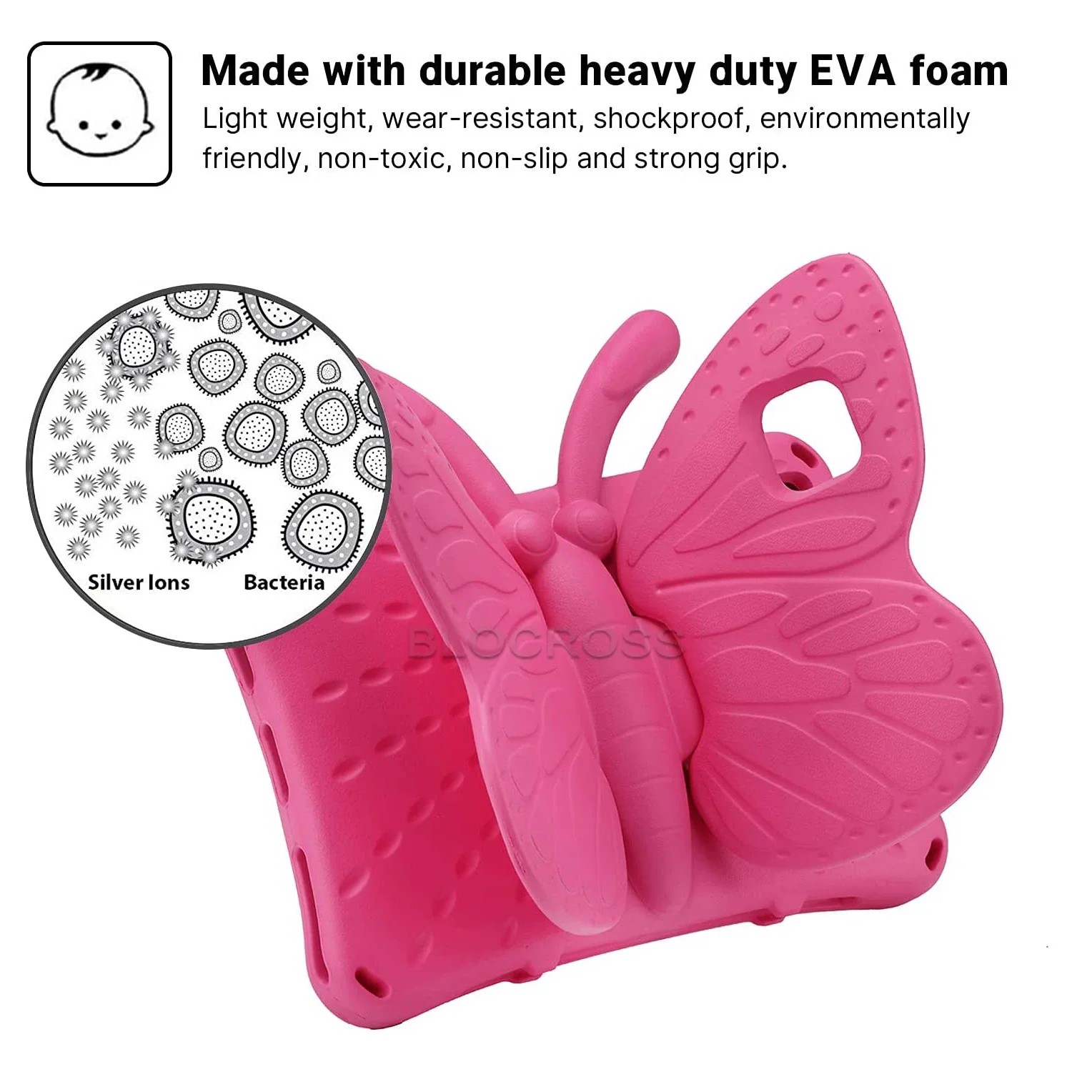 Capa Segura para Tablet Eva para Crianças Samsung Galaxy Tab a8 2023 Sm-x200 X205 X207 Capa de Borboleta a7 Lite 87 T220 105 - Imagem 4