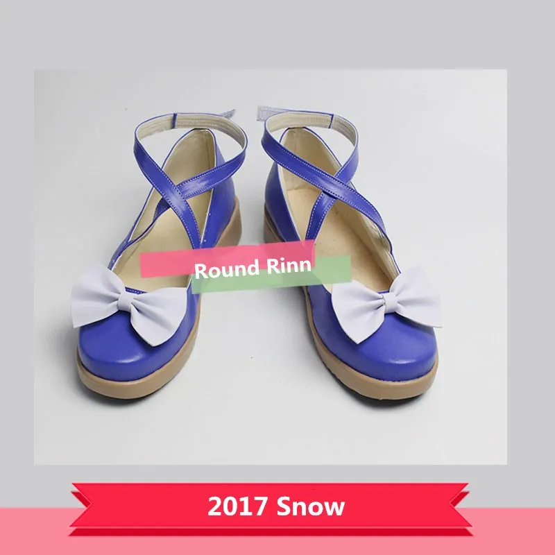 

2017 Snow Mi Ku Cosplay Blue Handmade Shoes