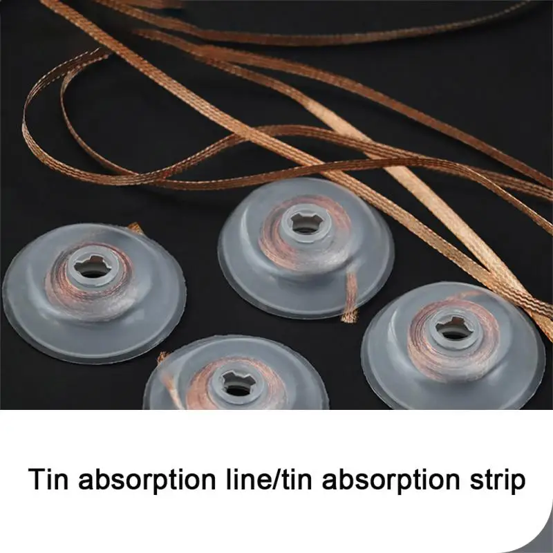 Desoldering Braid 1.5-6m 1-4mm Width Desoldering Mesh Braid Tape Copper Welding Point Solder Remover Wire Soldering Wick Tin Lead Cord Supplies