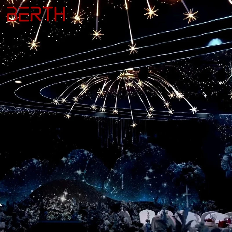 

BERTHModern Wedding Pendant Lamp Festival Lights Atmosphere LED Light For Party Stage Fireworks Horse Race Lamp