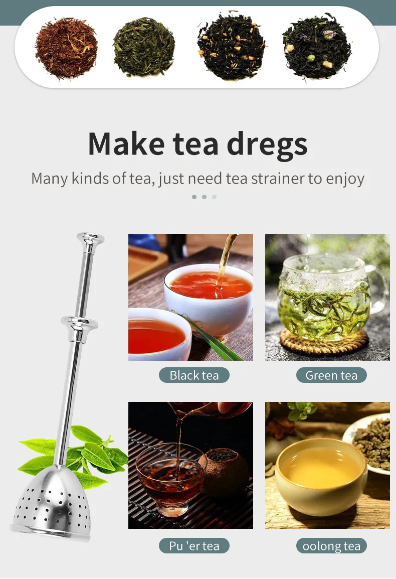 Description Picture 6 of itemStainless Steel Tea Infuser Sphere Mesh Tea Strainer Coffee Herb Spice Filter Diffuser Handle Tea Ball Tea Spoon Infuser Filter