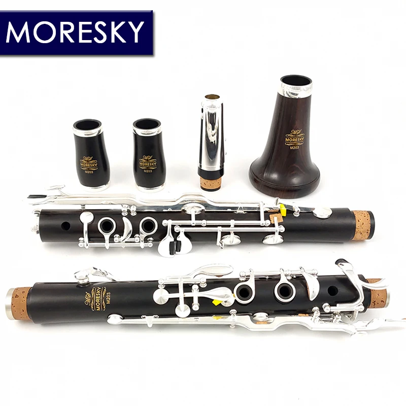 MORESKY Oehler System Clarinet G Tune Ebony Turkish Silver Plated 18 Keys M203