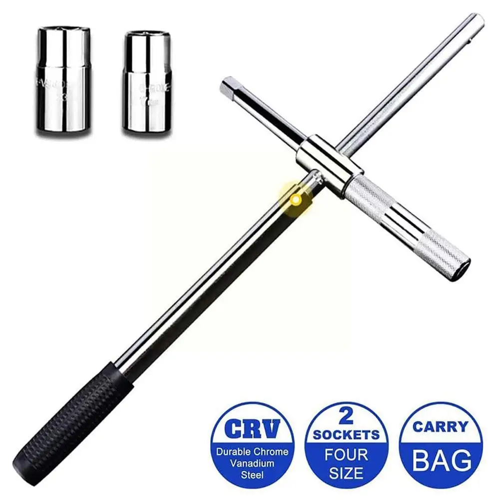 

Telescoping Universal Cross Tire Wrench Tire Nut Wrench Tire 17/19 With Tool Wrench Iron Removal 21/23mm Storage Socket Nut W6R1