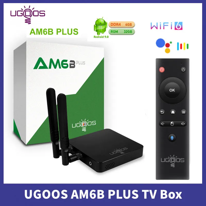 UGOOS AM6B PLUS TV Box 4GB 32GB Amlogic S922X J 2.2GHz Android 9.0 5G ...