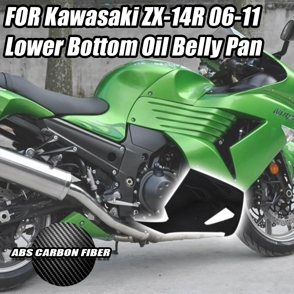 

Carbon Fiber color Motorbike Lower Bottom Oil Belly Pan Fairing For Kawasaki ZX-14R ZX14R 2006-2020 2011 2012 2013 2018 2019