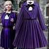 Girl Dress 2Pcs Wednesday Enid Sinclair‌ Cosplay Costume Birthday Party Performance Costume Halloween Carnival Kids Dress Up