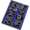 Metal Montessori Puzzle Wire IQ Mind Brain Teaser Puzzles for Children Adults Interactive Games Reliever Kids Educational Toys 3
