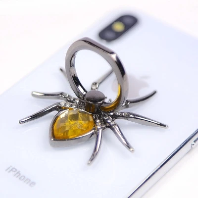 Luxury Diamond Spider Ring Phone Holder - 360° Rotating Grip and Stand